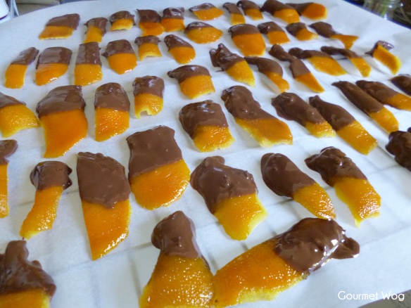 Dark Chocolate Coated Spiced Candied Orange Peel